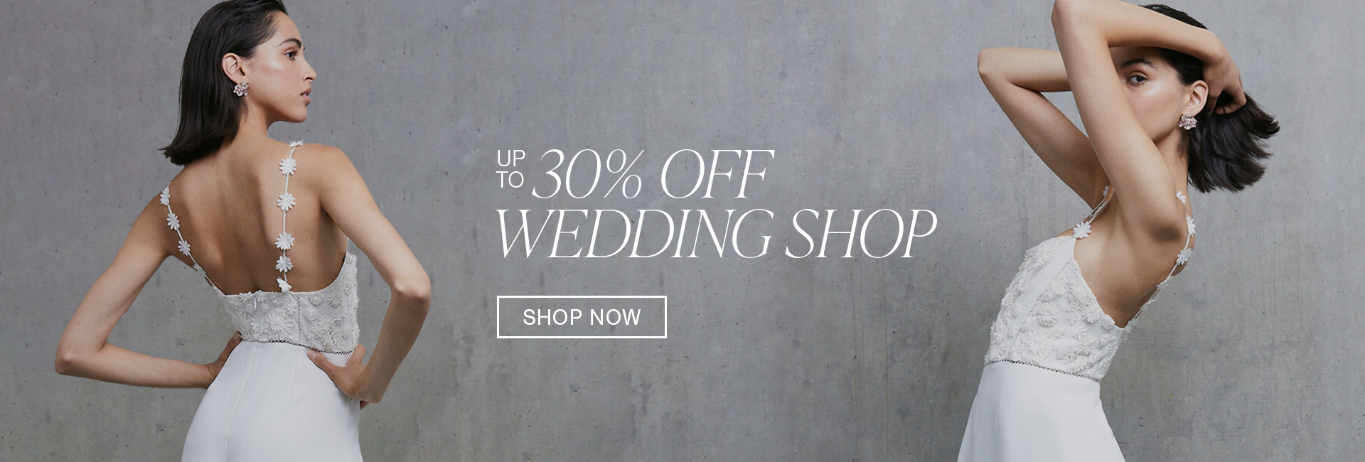 UP TO 30% OFF WEDDING SHOP